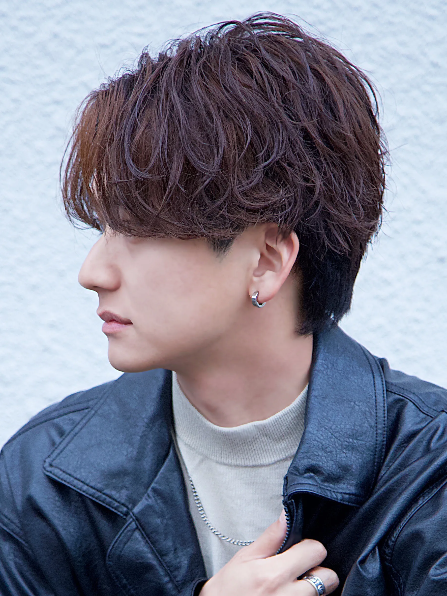 シャドウ×センターパート