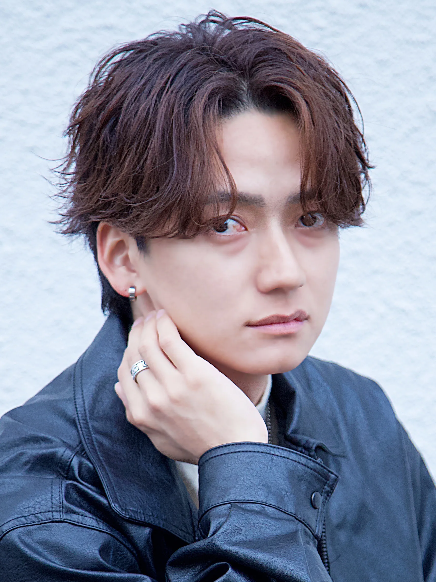 シャドウ×センターパート