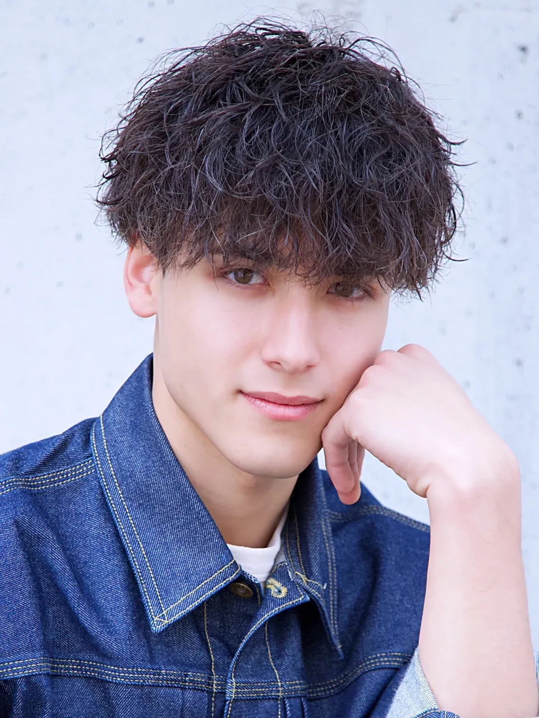 マッシュ×無造作パーマ